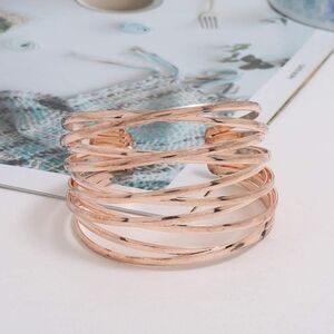 NEW! Rose Gold SS Cuff Bracelet